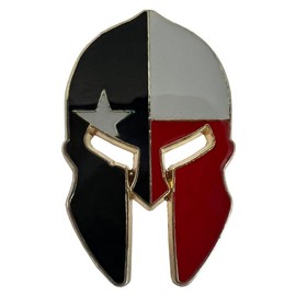 Wholesale Pack of 6 Texas Spartan Helmet Motorcycle Hat Cap Lapel Pin