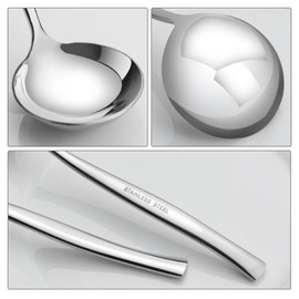 Sadstory Small Gravy Ladle, Stainless Steel Soup Ladles Spoon, 7.5 inch, 4 Packs