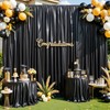 Black Glitter Backdrop Curtain for Parties Wedding,10Ft x 10Ft Non-Wrinkle