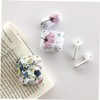 TEHAUX Portable TPU Earphone Case Dustproof Flower Pattern Protector for