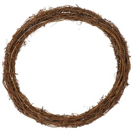 HEALLILY 30CM Christmas Rattan Wreath Rustic Garland Ring DIY Crafts Hanging Pendant Ornament For Door Wall Window Wedding Decor