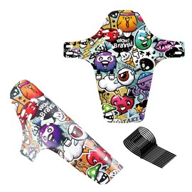 Chooee MTB Mudguard, Mountain Bike Mudguard Rear/Front, Bicycle Mudguard Fit 26/28/29 Inch