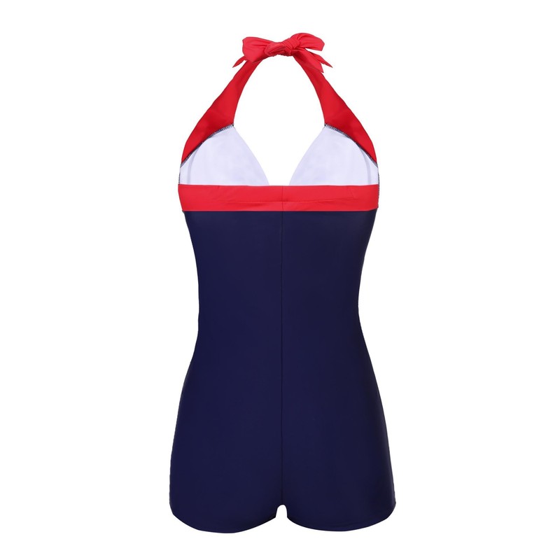 Ekouaer - Traje de baño de una pieza para mujer,