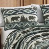 ESCA Farmhouse Rustic Lodge Cottage Boho Brown Bedspread Set King