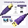 wawpi Printer Cable, USB 2.0 Cable A-Male to B-Male for