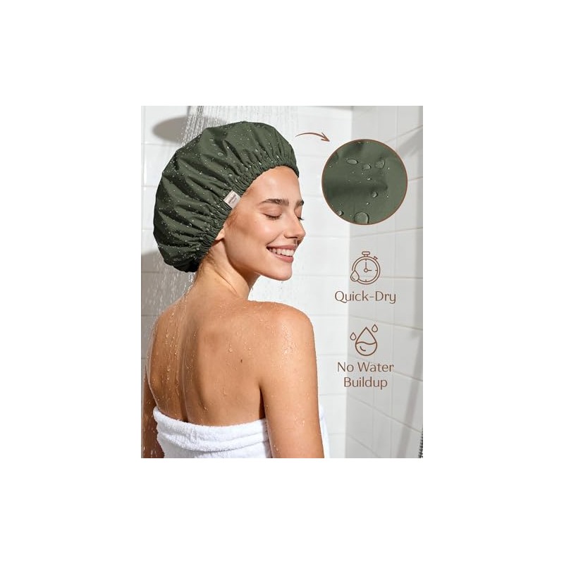 YANIBEST Gorro de Ducha Yanibest para Mujer, Reutilizable, Impermeable, Con
