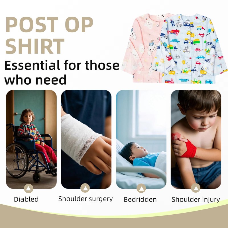 WEEOATAR Broken Arm Clothing Post Surgery Hospital Gowns Incontinence and