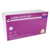 Medi-Inn Latex White Grip Disposable Gloves Powder-Free (Size: M, Quantity: