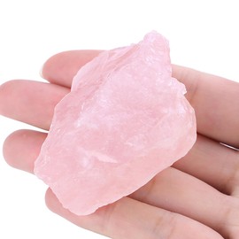 XIANNVXI Rose Quartz Raw Crystals, 1.8-2.2inch Healing Crystals Natural Rough Stones for Tumbling, Cabbing, Decoration, Polishing, Wire Wrapping & Energy Work