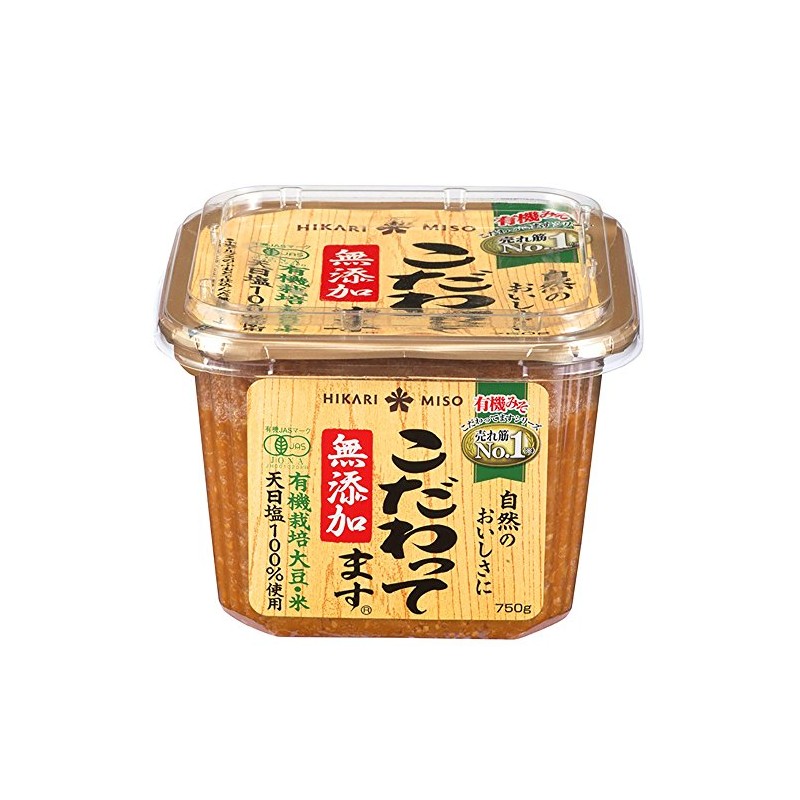 The Hikari Miso additive-free stuck have 750g