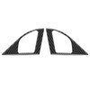 2Pcs Inner Door Speaker Trim Carbon Fiber Cover Left Right