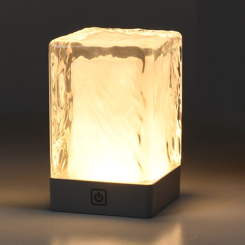 Crystal Table Lamp LED Night Light 3 Level Brightness Touch