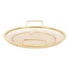 Stainless Steel Fruit Basket Double Handles Metal Mesh Drain Round