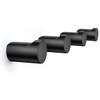 COCOYA 4Pack Metal Wall Hooks, Minimalist Coat Hooks Matte Black