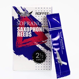 ROFFEE Sax Reed, Soprano Sax Reeds Strength 2.5, 10 pcs/box, Individual Packing