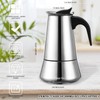 Happy Fox|Espresso Machine|Made of 430 Stainless Steel|6 Cups (300 ml),