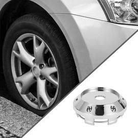 Hihaha Universal Car Wheel Center Hub Cap/Rim Cover Hub Caps/for Most Cars/Snap-in Plastic 64.5mm 2.54" OD / 1 Pc Chrome Silver Tone