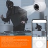Dual Lens Security Camera 360 Degree Panoramic WiFi Indoor Surveillance