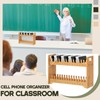 Cinnvoice Bamboo Cell Phone Holder Classroom Heavy Duty Widened 30