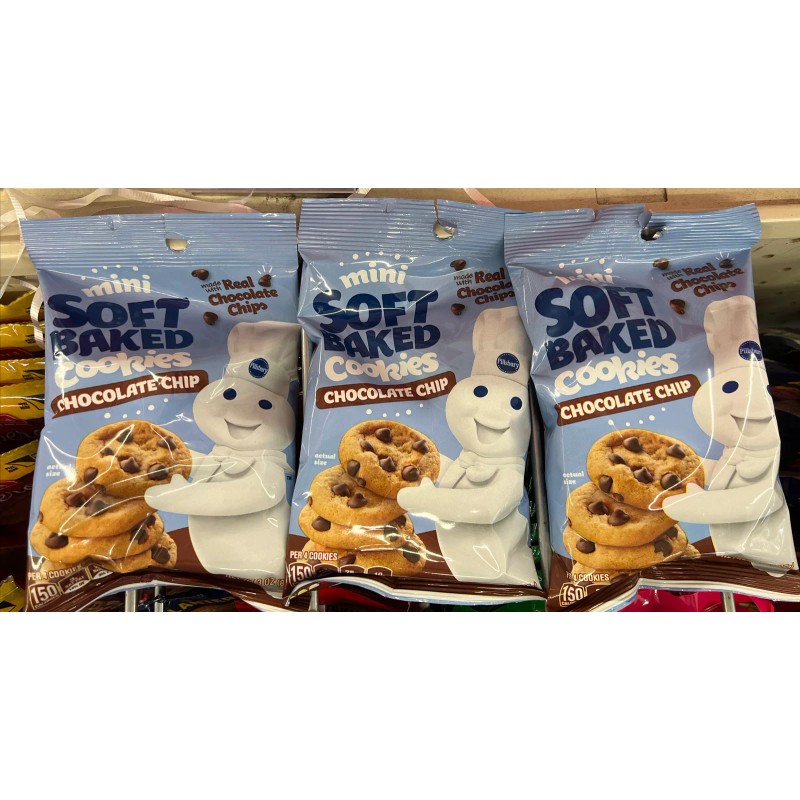 Pillsbury Snacks, Chocolate Chip Cookies, Lot Of 3 - 3oz