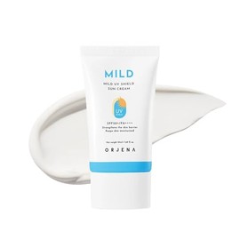 ORJENA Mild UV Shield Sun Cream SPF50 PA 50ml  Crema Solar Calmante y Hidratante para Piel Sensible, Vegana y Reef-Safe                               