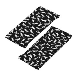 Sasquatch White Black Funny Bigfoot Sports Sweatband Head Bands for Women Men Sweat-Absorbing Headbands Suitable for Running Yoga Fitness Football Exercise