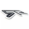 FMS Gear (1) WHITE RTR Emblem Fits FORD MUSTANG Rear