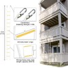 ISOP Two Story Fire Escape Ladder 13 ft Flame Resistant