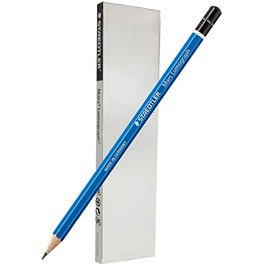 STAEDTLER Mars Lumograph F Graphite Art Drawing Pencil, 6 Pencils
