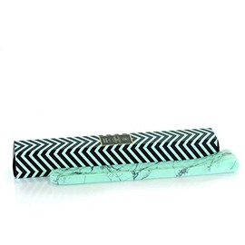 Ashleigh & Burwood Marble Effect Incense Holder Joss Stick Ash Catcher - Aqua