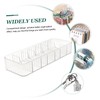 Operitacx Transparent Cable Management Box Slot Charger Organizer for Desk