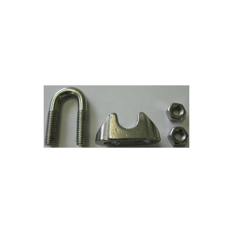 Esco EA638RZ-10 0.4 inch (10 mm) Wire Rope Clip (Stainless