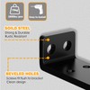 AUTOHJ Floating Shelf Brackets 6 inch 4 Packs L Bracket