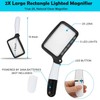 Rongon Magnifying Glass with Light, Illuminated Lighted Handhreld Magnifier, 2X