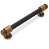 POVEFONK 10 Pack 5 inch(128mm) Black and Antique Brass Kitchen