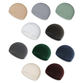 Kapobia 10 Pieces Kufi Hats for Men Muslim, Cotton Breathable Cap for Muslim Men and Women, Muslim Clothes