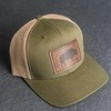 Bison Stamp Leather Patch Trucker Hat - Ox & Pine
