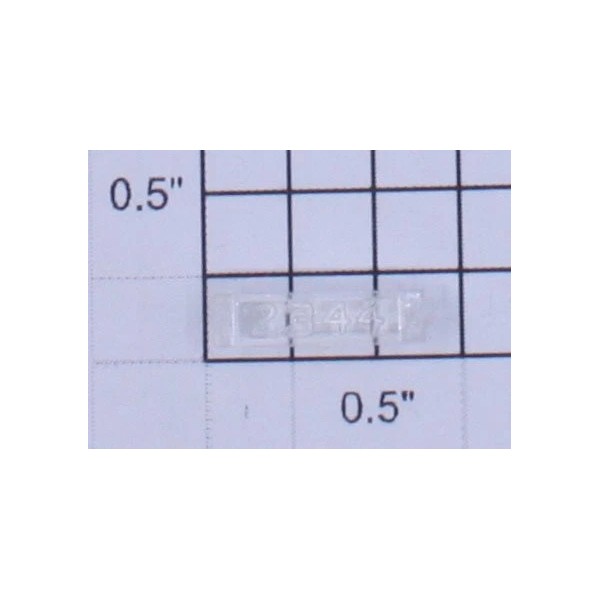 Lionel 2344-6 Right Hand Clear Raised Number Marker Lens/Number Board