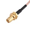 Zerone RG316 SMA Female to MMCX Male Right Angle Coaxial