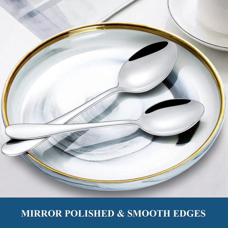 60-Piece Silverware Set, Wildone Stainless Steel Flatware Set Service for