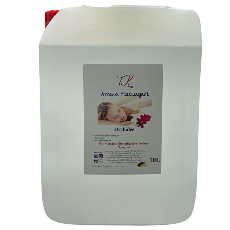 500 ml Aroma Massage Oil - Orchid for Massage, Physiotherapy,