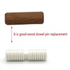 Kyien Pack of 100 Nylon Dowel Pins 8 x 28
