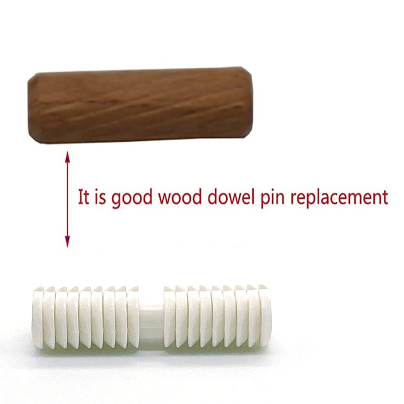 Kyien Pack of 100 Nylon Dowel Pins 8 x 28