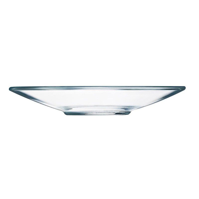 Arcoroc L3697 Coffee Saucer, Tempered Glass, Transparent