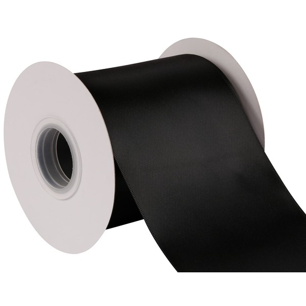 Joycrosso 4" Inch Double Faced Satin Ribbon 25 Yards-Roll Set
