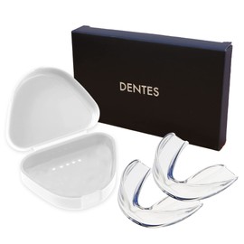 【歯科医師監修】マウスピース 簡単型取り 型取りタイプ 2個入りセット 専用ケース付き 防止 グッズ 対策 ナイトガード 睡眠用 ガード DENTES