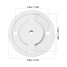 Smart Camera Wall Mounting Base with Screws,4 Pack Monitor Wall Mount Small Floating Shelf Compatible with Tapo C200 Compatible with TP-Link C210,White Universal Baby Monitor Wall Mounting Base,55mm