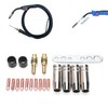 19Pcs Torch Welding Accessories Kit Nozzles Contact Tips for Binzel