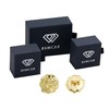 14k Gold Round Rough Textured Cookie Nugget Stud Earrings For