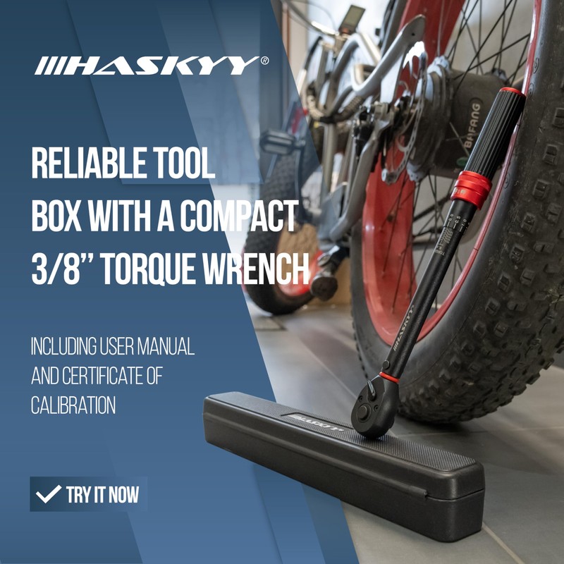 HASKYY Torque Wrench 3/8 Inch 10-60 Nm Motorcycle Quad Torque